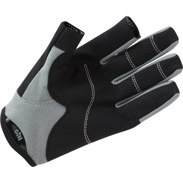 2024 Gill Deckhand Long Finger Gloves 7053 - Black